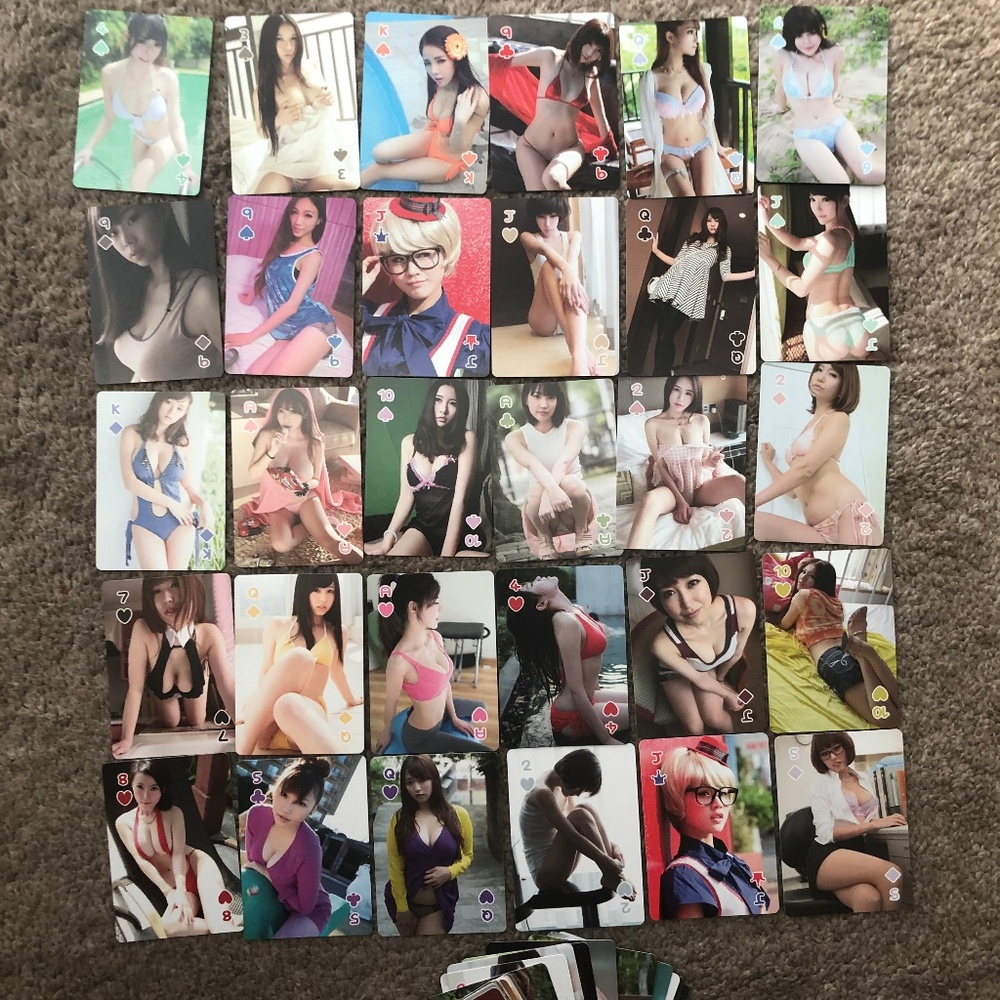 Brand New 54 Sexy Playing Cards w/ card case